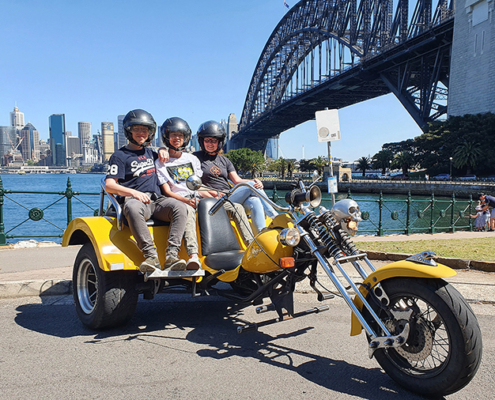 School holiday trike ride, Sydney