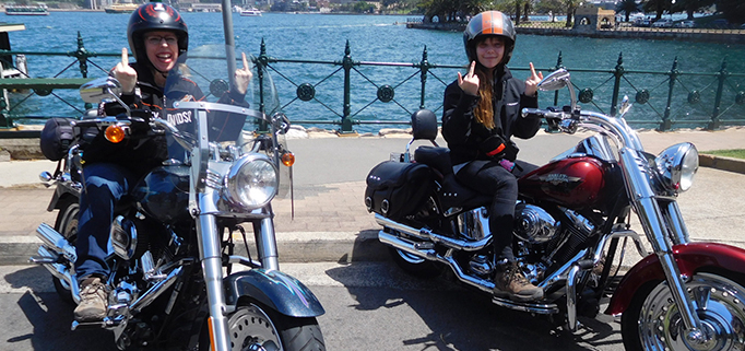 16th birthday Harley tour, Sydney Australia