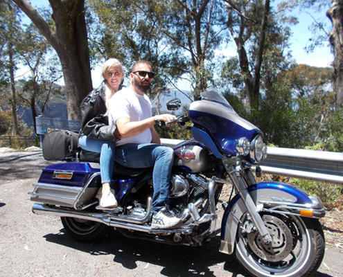 Blue Mountains birthday Harley tour