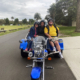 Mini trike rides around Centennial Park, Sydney.
