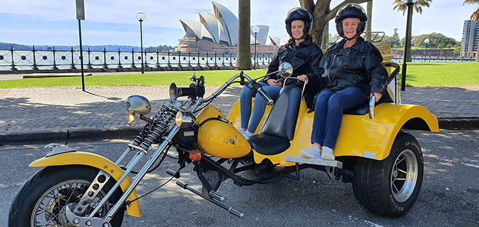 A 70th birthday Harley trike tour, Sydney Asutralia