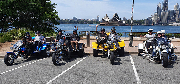 Trike tour for disability passengers, Sydney Australia