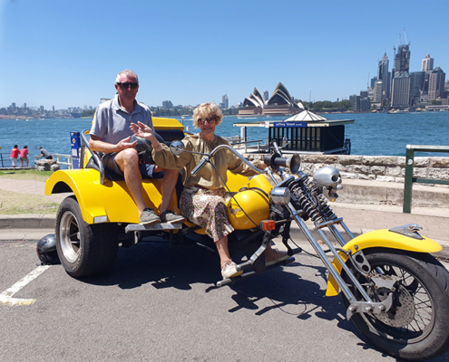 A last minute Sydney Harbour Bridge trike tour.