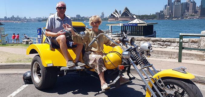 A last minute Sydney Harbour Bridge trike tour.