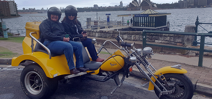 A 3 Bridges trike tour, Sydney Australia