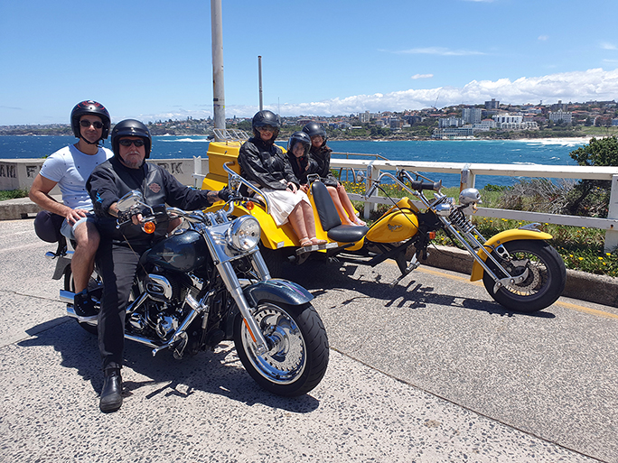 Harley and trike tour, Sydney Australia