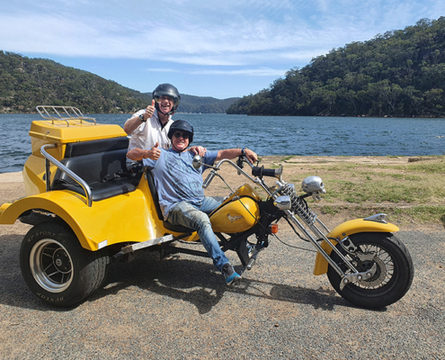 A surprise 60th beaches trike tour, Sydney Australia