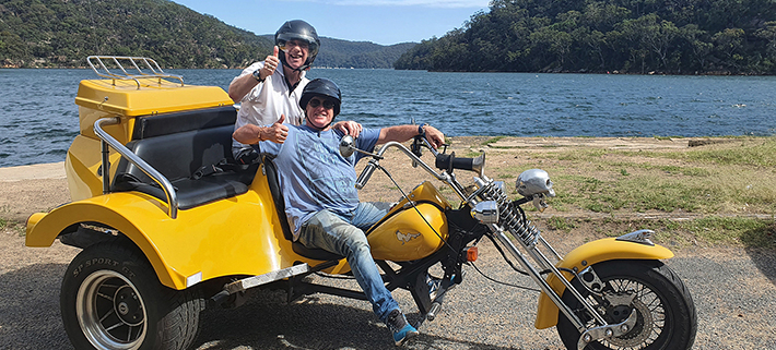 A surprise 60th beaches trike tour, Sydney Australia