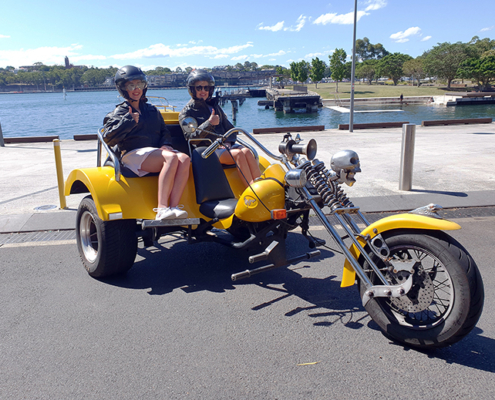 post lockdown trike tour, Sydney Australia