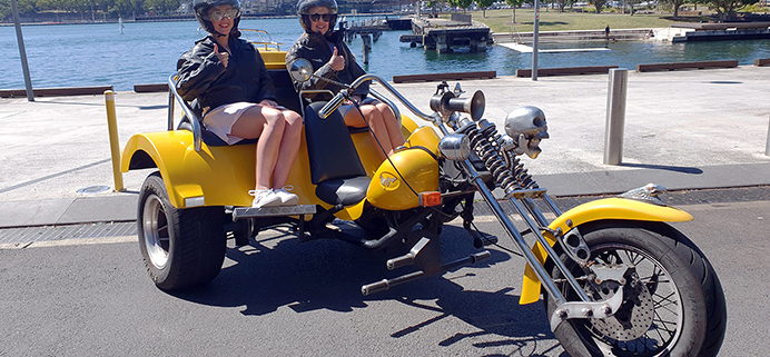 post lockdown trike tour, Sydney Australia