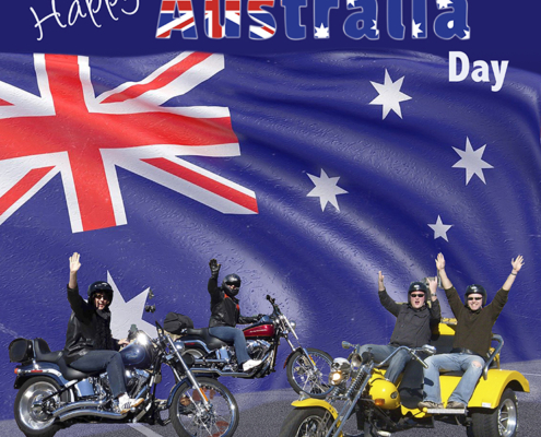 Harley and trike tours - Australia Day Celebrations, Sydney Australia