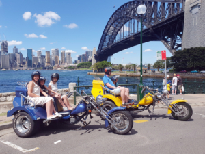 trike tour Christmas presents, Sydney Australia