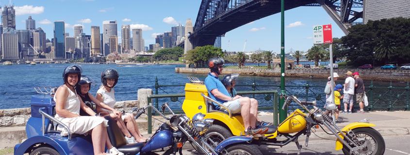 trike tour Christmas presents, Sydney Australia