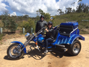 trike tour into the country. Sydney Australia