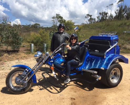 trike tour into the country. Sydney Australia