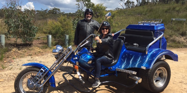 trike tour into the country. Sydney Australia