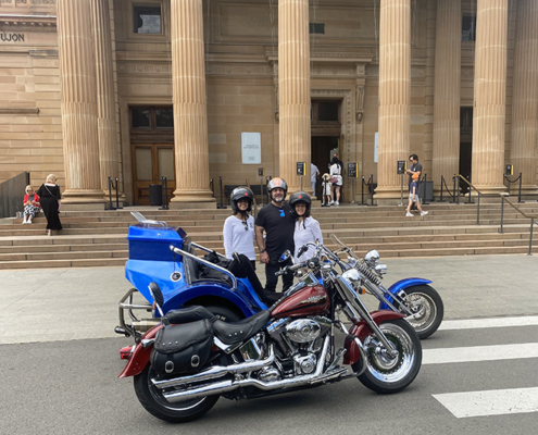 A Harley and trike tour, Sydney Australia