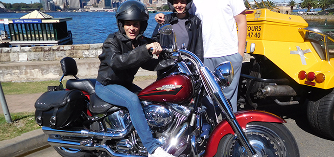 Harley and trike tour in Sydney, Australia