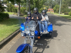 birthday surprise trike tour. Sydney Australia