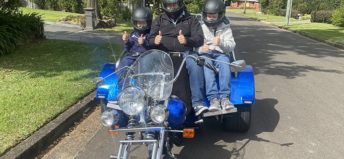 birthday surprise trike tour. Sydney Australia