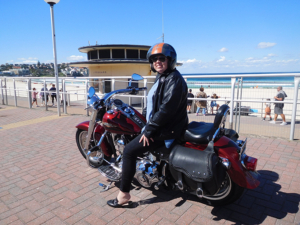 surprise present Harley tour, Bondi Beach.