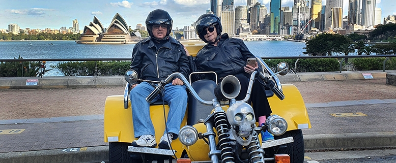 The 3 Bridges trike tour in Sydney Australia.