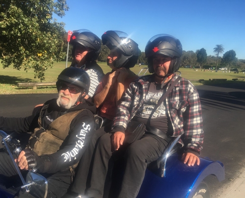 Mini disability trike rides. Centennial Park, Sydney.