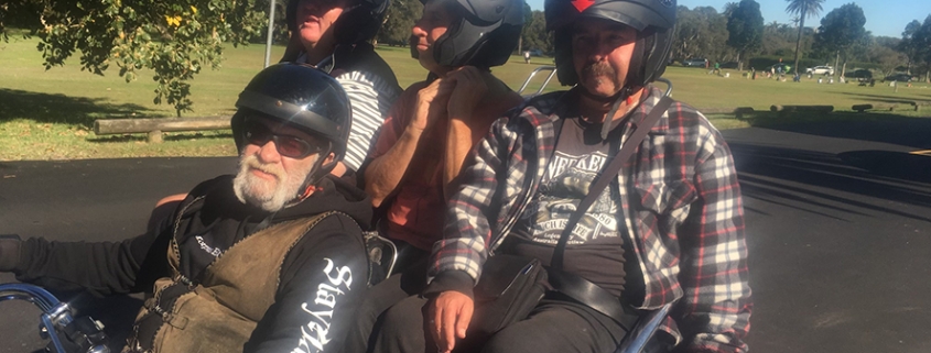 Mini disability trike rides. Centennial Park, Sydney.