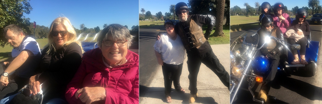 Mini disability trike rides. Centennial Park, Sydney.