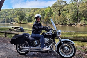 A Harley ride birthday gift through the Royal National Park. Sydney Australia