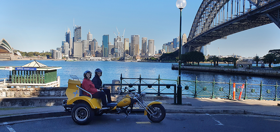 A bucket list trike tour around the north shore of Sydney.