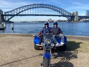A trike tour over the Sydney Harbour Bridge.