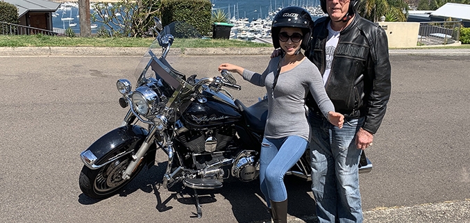 Harley ride around Northern Beaches, Sydney