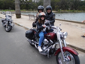 A fun Harley tour in Sydney. Our passengers second tour with us.