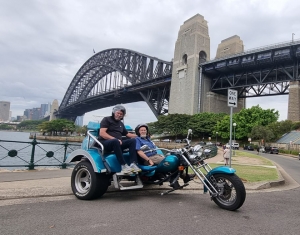 A birthday present for uncle. A trike tour around Sydney Australia.