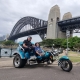 A birthday present for uncle. A trike tour around Sydney Australia.