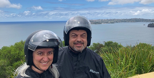 A Manly Gift voucher tour, Sydney Australia. On a trike.