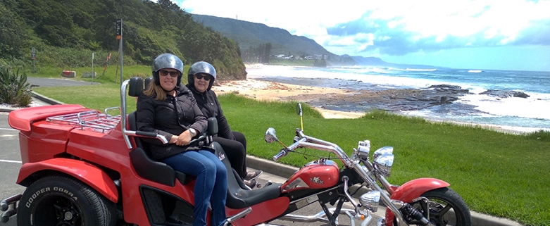 The trike tour, Southern Spectacular birthday tour, south of Sydney