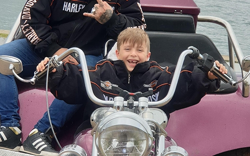 A surprise birthday tour for a young boy. He loved the trike ride! Sydney Australia.