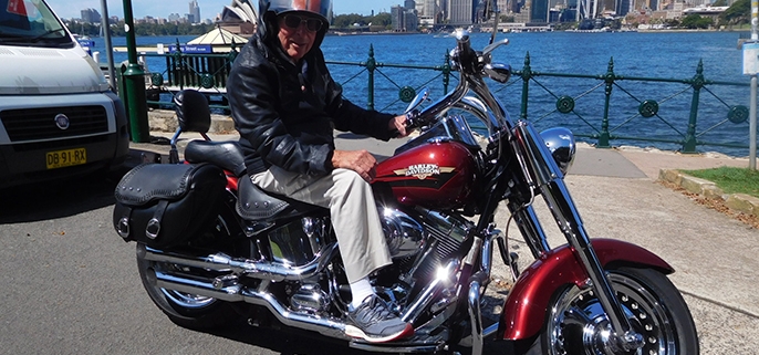 A birthday gift Harley tour, Sydney