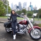 Our passengers first time Harley experience. She loved it. Sydney Australia.