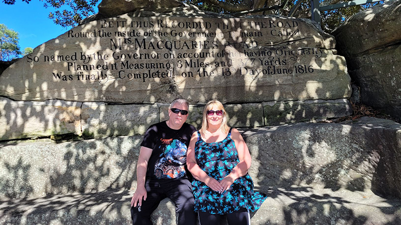 Harley ride celebration, it made their anniversary special. Sydney Australia.