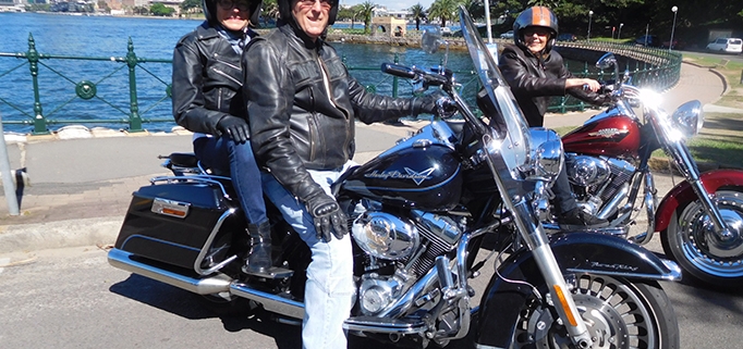 Our passengers gave each other a Harley tour birthday gift. They did the 3 Bridges ride, around Sydney Harbour and over the 3 most important bridges in Sydney Australia.