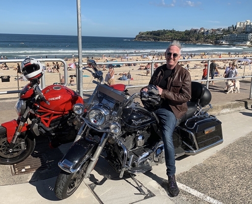 Harley tour around the eastern suburbs of Sydney.
