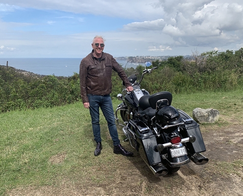 Harley tour of northern beaches, Sydney Australia.