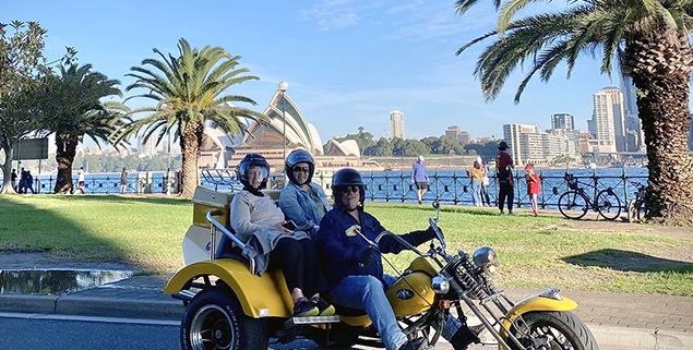 Mother's Day present trike tour was the best ever present. A tour along the east coast of Sydney, past some famous beaches.