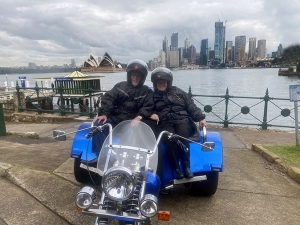 a surprise birthday trike tour! A lot of fun seeing the 3 major bridges of Sydney.