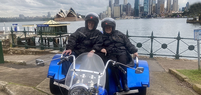 a surprise birthday trike tour! A lot of fun seeing the 3 major bridges of Sydney.