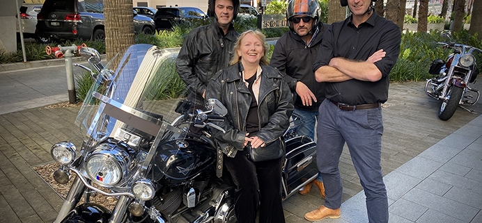 A corporate Harley + trike transfer through Sydney Australia. The passengers saw so many beautiful and hidden areas of the posh Eastern Suburbs.