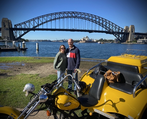 A trike tour wish list now has a tick. Our passengers loved the trike tour around SYdney Australia.